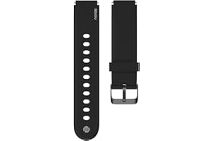 Noise 19mm Silicone Smart Watch Strap Compatible with ColorFit Pulse, Beat, Pro 2/Oxy Smartwatch Straps for Men & Women (Blac