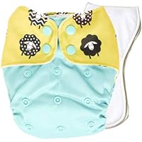 Bouncing Peaches PeachPERFECT Cloth Diaper Dolly with Hemp Insert for Night (One Size)