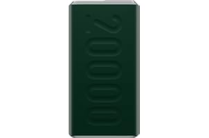 Ambrane 20000 mAh lithium_polymer Stylo-20k Power Bank with 20 Watt Fast Charging, Green