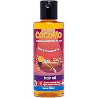 Cocomo Natural, Mineral Oil Free, Coconut, Olive & Almond Hair Oil for Kids - 200ml (Age: 4 yrs and Above)