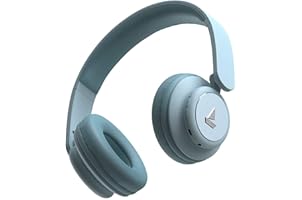 (Renewed) boAt Rockerz 450 Bluetooth On-Ear Headphone with Mic(Aqua Blue)