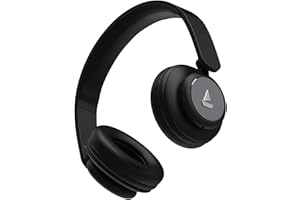 boAt Rockerz 450 Bluetooth Headphones with up 15 Hours Playback, 40MM Drivers and Padded Ear Cushions(Luscious Black)