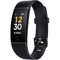 Realme Band (Black) - Full Colour Screen with Touchkey, Real-time Heart Rate Monitor, in-Built USB Charging, IP68 Water Resistant