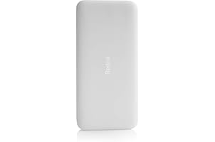 Redmi 20000mAh Li-Polymer Power Bank (White), USB Type C and Micro USB Ports | 18W Fast Charging