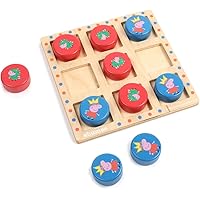 Peppa vs George Wooden Tic Tac Toe (Age 3 Years+) - Strategy Game…