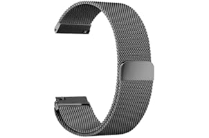 Priefy Stainless Steel Mesh Adjustable Magnetic Strap Compatible for i-Watch Series 7/6/5/4/3/2/1 SE (41mm) (40mm) (38mm) - B