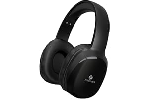 Zebronics Zeb-Thunder PRO On-Ear Wireless Headphone with BTv5.0, Up to 21 Hours Playback, 40mm Drivers with Deep Bass, Wired