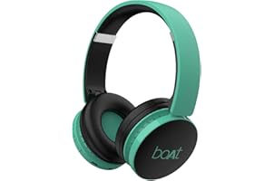 boAt Rockerz 370 Bluetooth Wireless On Ear Headphones with Mic Gregarious Green