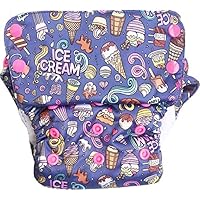 Bumpadum Duet Stay-Dry Reusable Cloth Diaper for Overnight/Heavy Wetter Usage (Swirl)