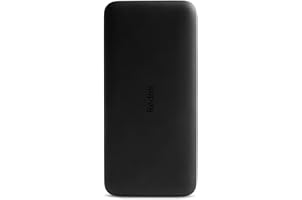 Redmi 20000mAh Li-Polymer Power Bank (Black), USB Type C and Micro USB Ports | 18W Fast Charging | Multi Device Charging