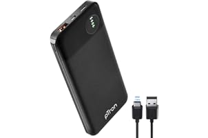 PTron 10000 mAh lithium_polymer Dynamo Pro Power Bank with 18 Watt Fast Charging, Black