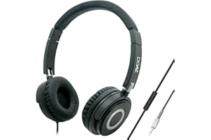 boAt Bassheads 900 Wired On Ear Headphones with Mic (Carbon Black)