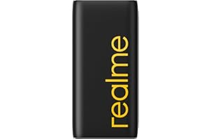 realme 20000 mAh Power Bank (Quick Charge 2.0, Power Delivery 2.0, 18 W) Black