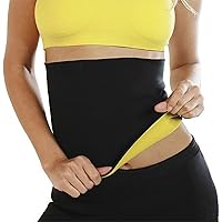 DAZIBAO® Shaper Belt Non-Tearable Tummy Trimmer Slimming Belt for Men and Women (Size M, L, XL, XXL, 3XL, 4XL) (Black)