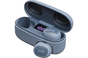 boAt Airdopes 121v2 True Wireless Earbuds with Upto 14 Hours Playback, Lightweight Earbuds, 8MM Drivers, LED Indicators and M