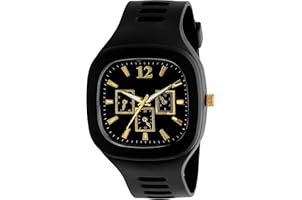 SWADESI STUFF Square Multi DIAL Analog Silicon Strap ADDI Stylish Designer Analog Watch - for Boys