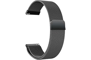 Sounce 20mm Stainless Steel Watch Straps/ Watch Band Compatible for Amazfit GTS 2 Mini, Amazfit Bip/ Bip U/ Bip U Pro/ Bip Li