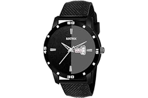 MATRIX Day & Date Analog Wrist Watch for Men & Boys (Black)