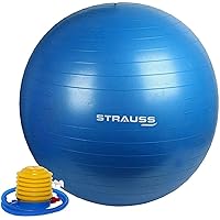 Strauss Anti Burst Gym Ball with Foot Pump