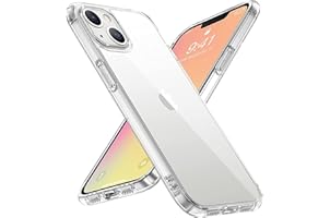 Egotude Silicone Clear Transparent Back Cover Case for iPhone 13 (Clear)