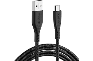 boAt Micro USB 55 Tangle-Free Cable with 3A Fast Charging & 480mbps Data Transmission(Black)