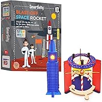 Smartivity Blast-off Space Rocket STEM STEAM Educational DIY Building Construction Activity Toy Game Kit, Easy Instructions, Experiment, Play, Learn Science Engineering Project 6+with Action Toy