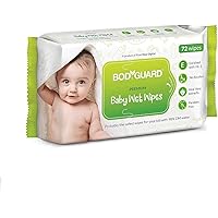 BodyGuard Premium Paraben Free Baby Wet Wipes with Aloe Vera - 72 Wipes