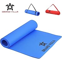brandvilla Yoga Mat with Carrying Bag Anti Skid Yogamat for Gym Workout and Flooring Exercise Long Size Yoga Mat for Men Women
