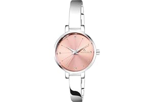 SWISSTONE Analogue Women's Watch (Pink Dial SIlver Colored Strap)