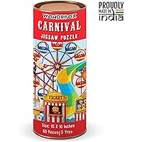 WONDRBOX Carnival 60 Pieces Jigsaw Puzzle for Kids Age 5 Years and up | Size 15X10 inch | Best Birthday Gift for Kids