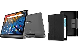 Lenovo Yoga Smart Tablet with The Google Assistant (10.1 inch, 4GB, 64GB, WiFi + 4G LTE), Iron Grey + Cover