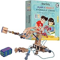 Smartivity Pump it Move it Hydraulic Crane STEM STEAM Educational DIY Building Construction Activity Toy Game Kit, Easy Instructions, Experiment, Play, Learn Science Engineering Project 8+