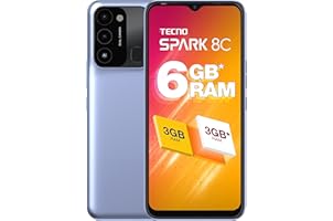 Tecno Spark 8C Iris Purple (3GB+64GB) | Upto 6GB RAM |90Hz Refresh Rate |6.6" HD+ Display | 5000mAh |13MP Dual Camera| IPX2