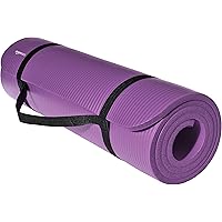 AmazonBasics 13mm Extra Thick Yoga and Exercise Mat with Carrying Strap