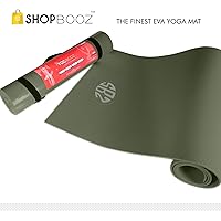 SBZ - SHOPBOOZ Yoga Mat for Gym Workout and Flooring Exercise - Yoga Mat with Strap for Men Women (6 x 2 feet)