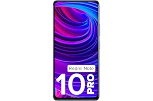 Redmi Note 10 Pro (Glacial Blue, 6GB RAM, 128GB Storage) -120hz Super Amoled Display|64MP with 5mp Super Tele- Macro