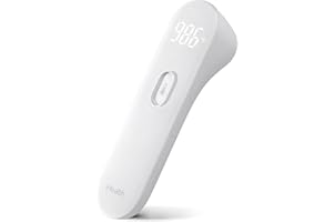 iHealth No-Touch Forehead Thermometer, Digital Infrared Thermometer for Adults and Kids, Touchless Baby Thermometer, 3 Ultra-