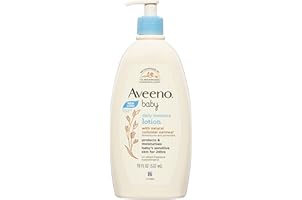 Aveeno Baby Daily Moisture Moisturizing Lotion for Delicate Skin with Natural Colloidal Oatmeal & Dimethicone, Hypoallergenic