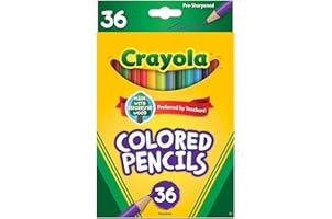 Crayola Colored Pencil Set, School Supplies, Assorted Colors, 36 Count, Long