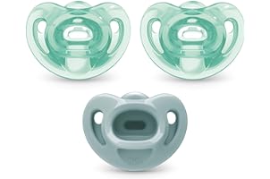 NUK Comfy Orthodontic Pacifiers, 0-6 Months, 3 Pack