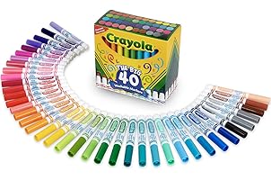 Crayola Ultra Clean Washable Markers, Broad Line Markers, Gifts, 40 Classic Colors