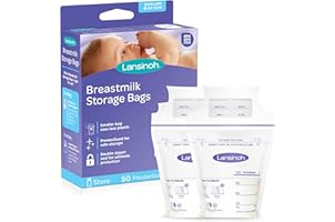 Lansinoh Breastmilk Storage Bags, 50 Count, 4 Ounce Milk Storage Bags