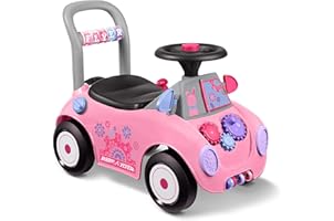 Radio Flyer Creativity Car, Sit to Stand Toddler Ride On Toy, Ages 1-3 , Pink