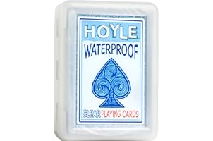 Hoyle Waterproof Clear Playing Cards - 1-Pack