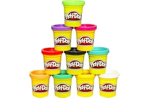 Play-Doh Modeling Compound 10-Pack Case of Colors, Non-Toxic, Assorted, 2 oz. Cans, Ages 2 and up, Multicolor (Amazon Exclusi