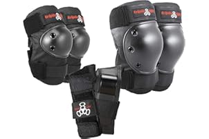 Triple Eight Saver Series Adult/Child Pad Set with Kneesavers, Elbowsavers, and Wrist Savers, for Skate, Bike, and Roller