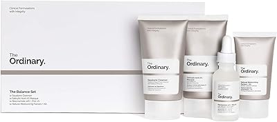 The Ordinary The Balance Set (4 Pcs: Squalance Cleanser + Salicylic Acid 2% Masque + Niacinamide 10% + Zinc 1% + Natural M...