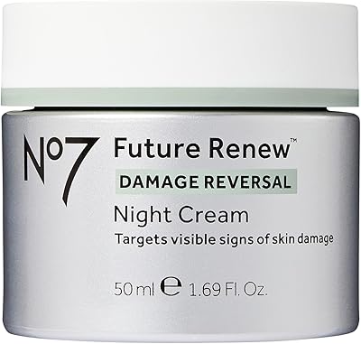 No7 Future Renew Damage Reversal Night Cream - Nightly Face Moisturizer with Hyaluronic Acid for Damaged and Aging Skin - ...